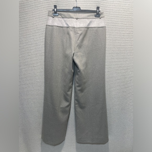 ANDY The-Ahn Cream Tweed Wool Blend wide Leg Trouser - Picture 2 of 7